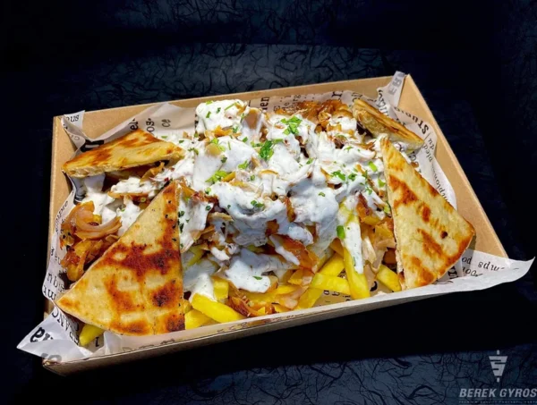 Gyros tál, csak hússal